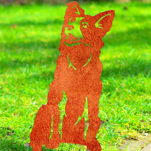 Border Collie Dog Loss Garden Memorial Australian Shepherd Stone Statue Ornament